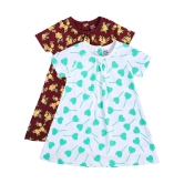 MINI KLUB Multi Cotton Baby Girl Dress ( Pack of 2 ) - None