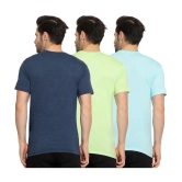 Zeffit - Cotton Blend Regular Fit Multicolor Mens Sports T-Shirt ( Pack of 3 ) - None