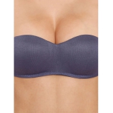 ILRASO Pack of 1 Polyester Lightly Padded Womens Balconette Bra ( Blue ) - None