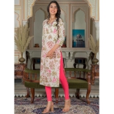 Vbuyz Cotton Printed Straight Womens Kurti - Pink ( Pack of 1 ) - None