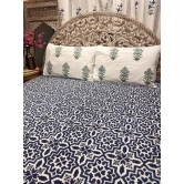 Hand Block Cotton Bedsheet | Nisha Bedsheet-Super King