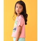 SUNNY DAY PEACH SUMMER GIRLS T-SHIRT-PEACH-12-14 YEARS / 1N / PEACH