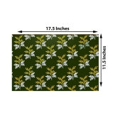 E-Retailer Set of 6 PVC Table Mats - Green