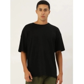 Bene Kleed Cotton Oversized Fit Solid Half Sleeves Mens T-Shirt - Black ( Pack of 1 ) - None