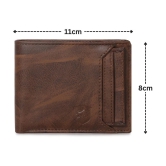 samtroh Brown PU Mens Two Fold Wallet ( Pack of 1 ) - Brown