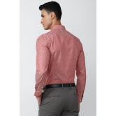 Men Pink Slim Fit Formal Full Sleeves Formal Shirt