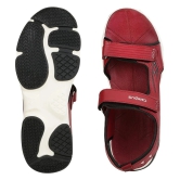 Campus - Maroon Mens Floater Sandals - None