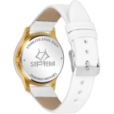 Septem Multicolor Leather Analog Mens Watch