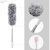 MECHBORN Microfiber Feather Duster Bendable & Extendable Fan Cleaning Duste Expandable Pole Handle Washable Duster for High Ceiling Fans,Window Blinds, Furniture (Grey)