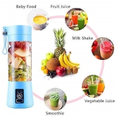 Portable USB Juicer Electric USB Juice Maker Mixer Bottle Blender Grinder Mixer,6 Blades Rechargeable Bottle, Shake Fruit & Vegetable, Juice Blender, Grinder(multi) (SMALL)