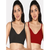 IN CARE LINGERIE - Multicolor Cotton Non Padded Women's Everyday Bra ( Pack of 2 ) - None