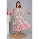 SIPET Rayon Self Design Anarkali Womens Kurti - Pink ( Pack of 1 ) - None