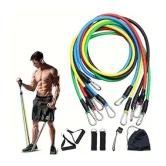 Fitness Scout Rubber Resistance Band + Wrist Support 7-10 kg - Multicolor