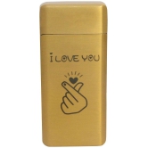 JMALL - Gold Aluminium Cigarette Lighter ( Pack of 1 ) - Gold