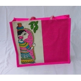 Jute Bag Pink Color