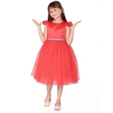 Toy Balloon Kids Red Net Girls Frock ( Pack of 1 ) - None