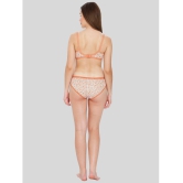 ILRASO - Orange Cotton Women's Bra & Panty Set ( Pack of 1 ) - None