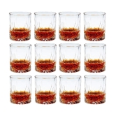 Somil Whisky  Glasses Set,  200 ML - (Pack Of 12)