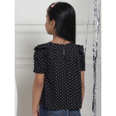 MINI & MING Girls Polka Dot Puff Sleeves Printed Top