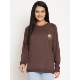 Women Wild Journey Burgundy Solid Sweatshirt-M