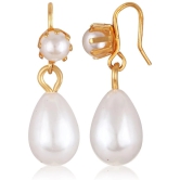 Vighnaharta Gold Drop Earrings ( Pack of 1 ) - Gold