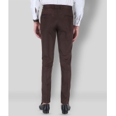 SREY - Coffee Polycotton Slim - Fit Men's Formal Pants ( Pack of 2 ) - None