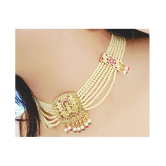 gilher - Gold Alloy Necklace Set ( Pack of 1 ) - Gold