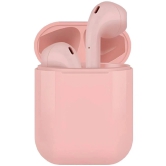 Neo I12 INPODS Bluetooth True Wireless (TWS) On Ear 2 Hours Playback Magnetic earpeice IPX4(Splash & Sweat Proof) Pink