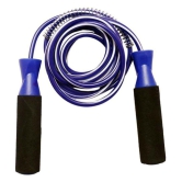 Foam handle Gym Fitness Skipping Rope with Ball Bearing - Blue