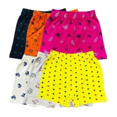 Diaz - Multicolor Cotton Girls Bloomers ( Pack of 6 ) - None