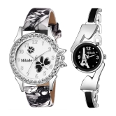 Mikado Leather Round Womens Watch