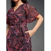 Miss Chase Chiffon Printed Full Length Womens Fit & Flare Dress - Multicolor ( Pack of 1 ) - None