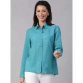 Oxolloxo Comfort Self Design Cotton Casual Shirt