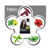 Nisha Black Hair Color Henna Conditioning Care silky & Shiny Soft Hair Natural Henna 25 g Pack of 8