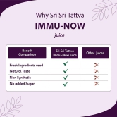 Sri Sri Tattva Immu-Now Juice - Everyday Immunity Booster | Pippali, Amla, Tulasi, Amruth & Many More Potent Herbs To Build A Strong Resistance To Ailments | 1L