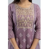 MAUKA - Purple Anarkali Rayon Womens Stitched Ethnic Gown ( Pack of 1 ) - None