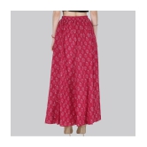 Sttoffa Magenta Cotton Womens Flared Skirt ( Pack of 1 ) - None