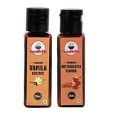 foodfrillz Vanilla and Butterscotch Flavour Essence Combo Pack of 2, 60 ml