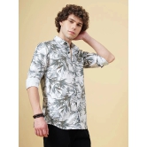 Paul Street Polyester Slim Fit Printed Full Sleeves Mens Casual Shirt - White ( Pack of 1 ) - None