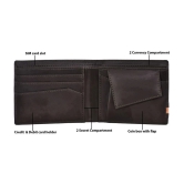 GEEO - Brown Faux Leather Mens Two Fold Wallet ( Pack of 1 ) - Brown