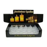 Green Tales - Off White LED Tea Light Candle 5 cm ( Pack of 3 )