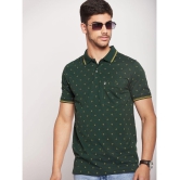 UNIBERRY - Olive Cotton Blend Regular Fit Mens Polo T Shirt ( Pack of 1 ) - None