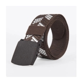 Loopa Brown Nylon Casual Belt Pack of 1 - None