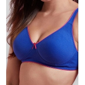 Clovia Pack of 1 Cotton Non Padded Womens T-Shirt Bra ( Blue ) - 38C