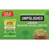 Pink Delight Moong Hari Daal | Moong Chilka Daal | 1 Kg Pack