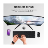 Portronics - Black Wireless Keyboard Mouse Combo