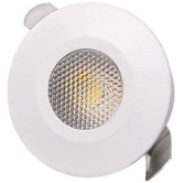 Polycab Pearl LED SPOT Light Slim 2 Watts Flush Mount Ceiling Lamp (Warm White, Yellow).(Plastic)