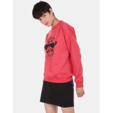 Sugr Polyester Red Non Zippered Sweatshirt - None