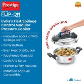 Prestige Svachh FLIP-ON MiniÂ SS Pressure Cooker 18 cm-2 L with Glass Lid