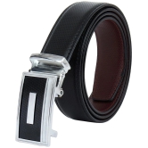 Zacharias - Black Leather Mens Reversible Belt ( Pack of 1 ) - None